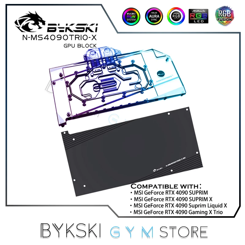 Bykski Blocco Gpu Per Msi Rtx 4090 Suprim X / Rtx4090 Gaming X Trio 24G, Radiatore Di Raffreddamento Vga 5V 12V N-Ms4090Trio-X