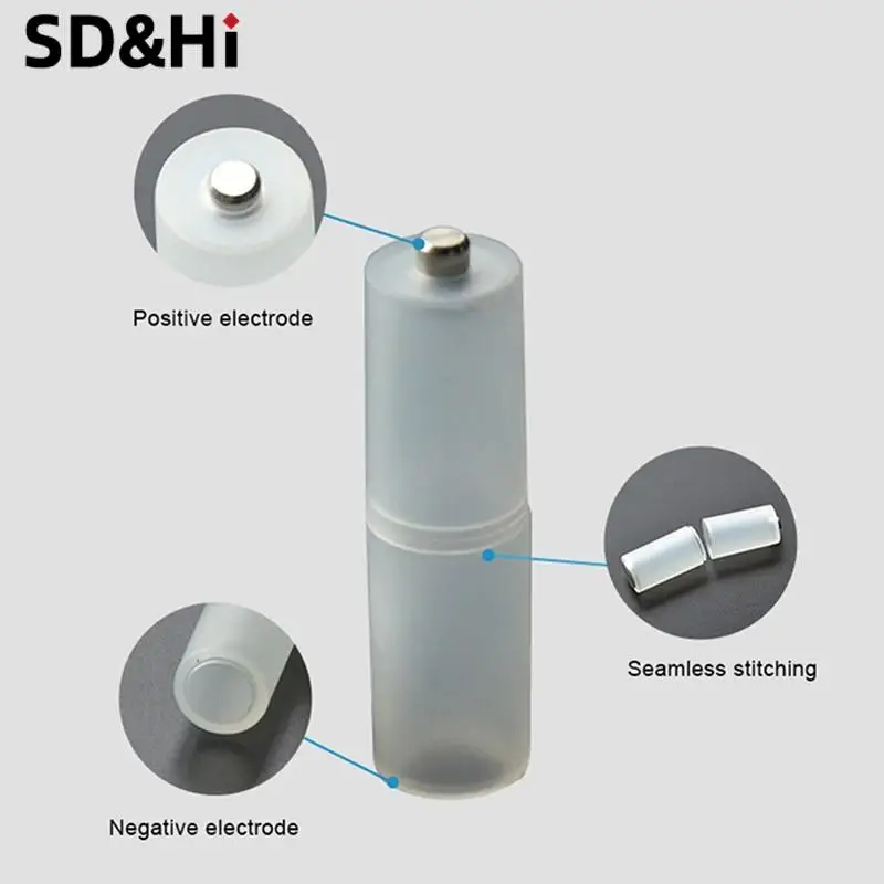1/4Pcs Portable AAA to AA Size Battery Converter Adapter Batteries Holder Durable Case Switcher Cell Battery Holder Converter battery holder battery adapter convertor battery converter adapter