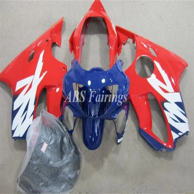 

4 подарка, новый комплект обтекателей для мотоцикла из АБС-пластика, подходит для HONDA CBR600F F4 1999 2000 99 00, под заказ, сине-красный