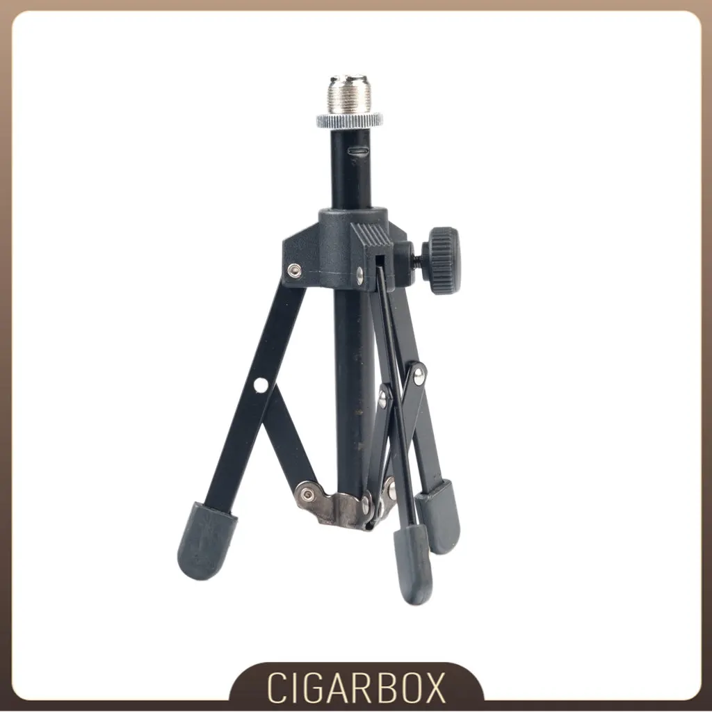 

Musical Microphone Stand Mini Foldable Desktop Tripod Mount Holder Mic Bracket Rack Support Black