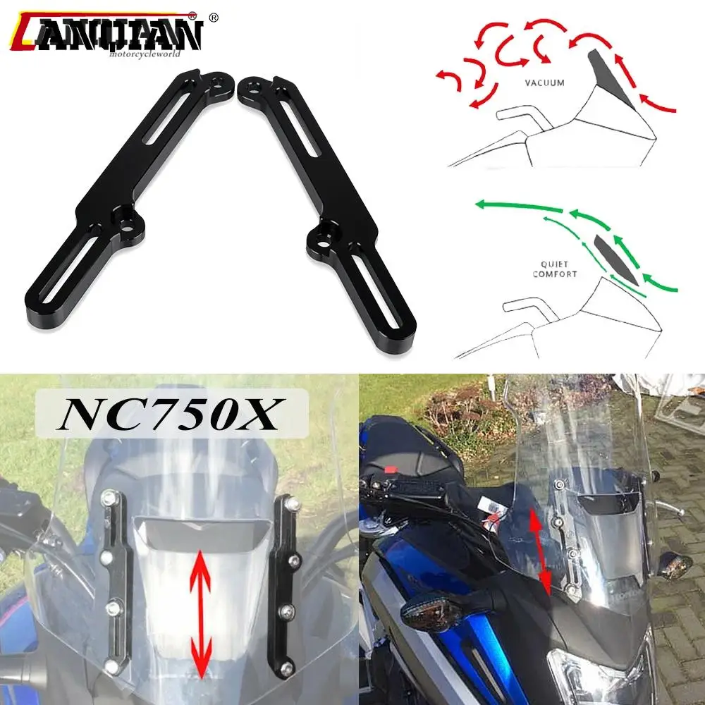 

Motorcycle Windshield Adjusting Bracket For Honda NC750X NC750XA NC 750 X XA 2016 2017 2018 2019 2020 Windscreen Adjusters