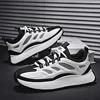 Chunky Sneaker Men Designer Running Shoes Fashion Casual Microfiber Leather Mesh Breathable Height Increased Flat Platform Shoes 4