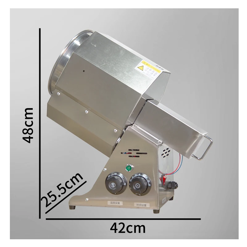 Stainless Steel Electric 1500W Nut Roaster Chestnut Coffee bean Peanut Molen Seeds Fry Fruit Walnut Roasting Machine