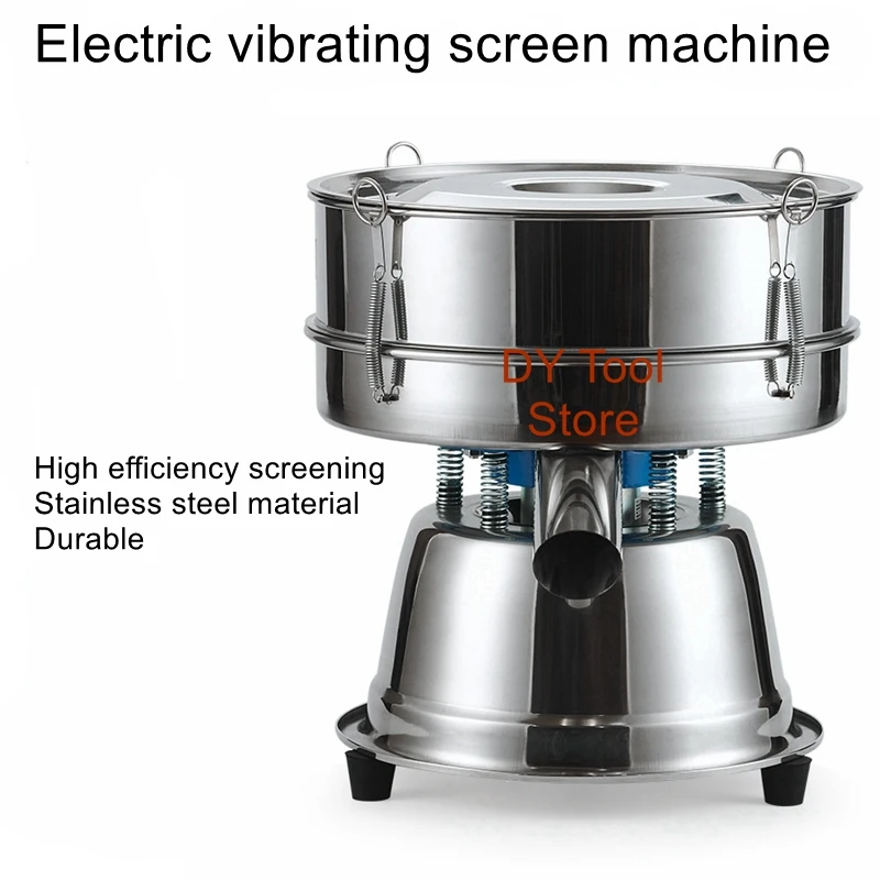 

Small stainless steel vibrating sieve powder machine rotary vibration electrostatic powder electric powder sieve machine
