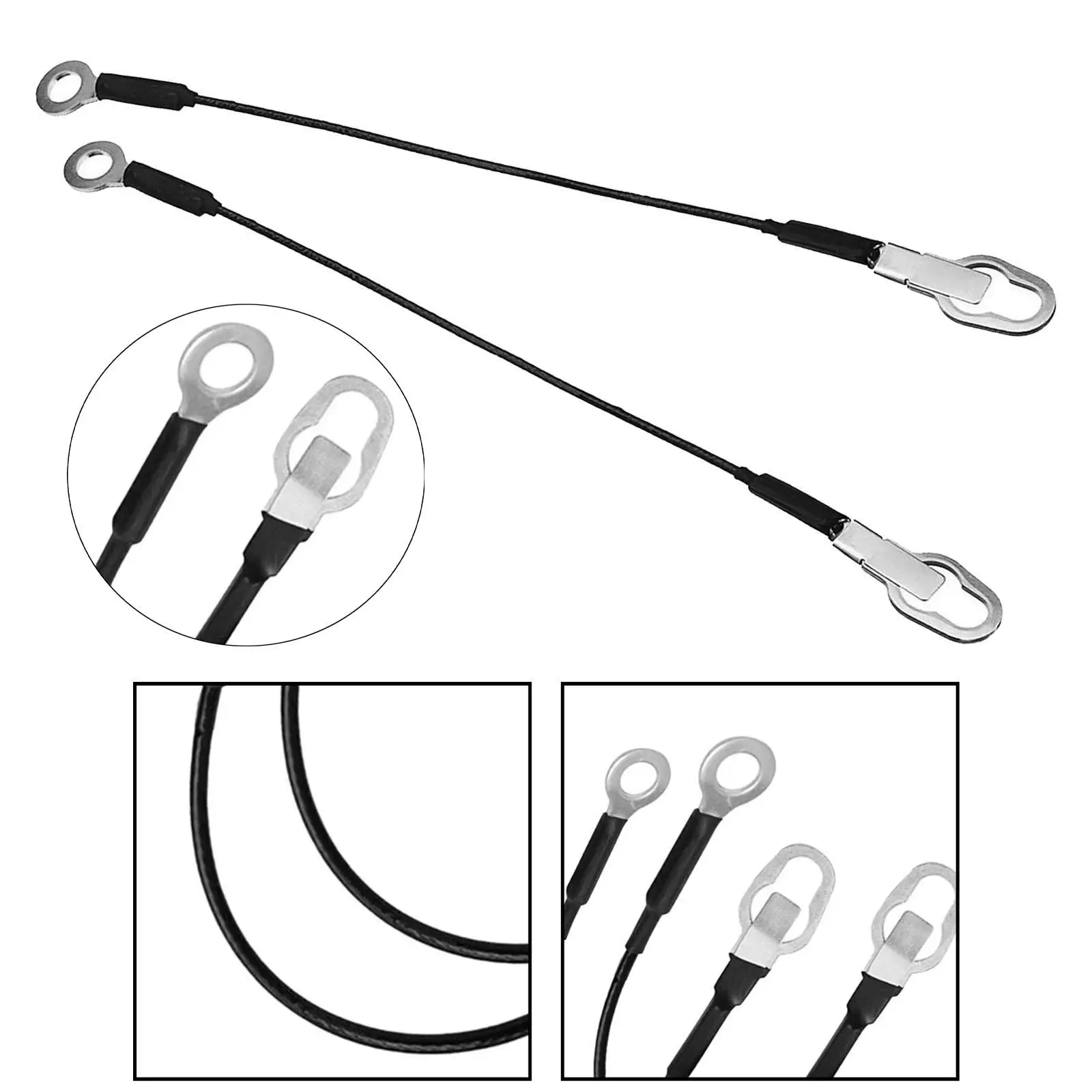 2x Rear Tailgate Cables F37Z9943053A Left Right Directly Replace Parts for Ford Ranger Pickup Truck 1993-2011 Easy to Install