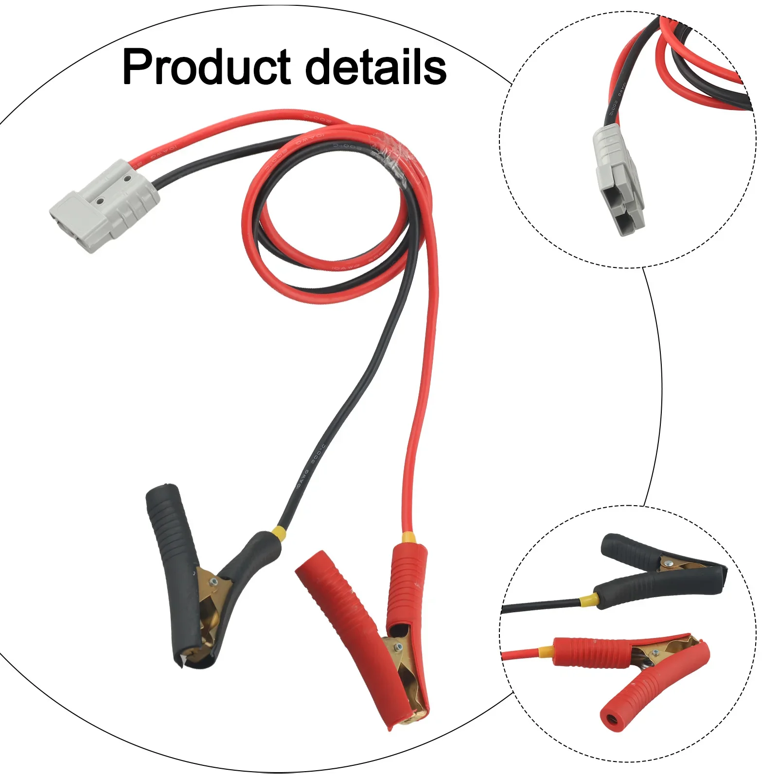 Connecteur Anderson 50A Pour Chariot élévateur - Déconnexion Rapide Batterie Avec Câble 10AWG 60cm