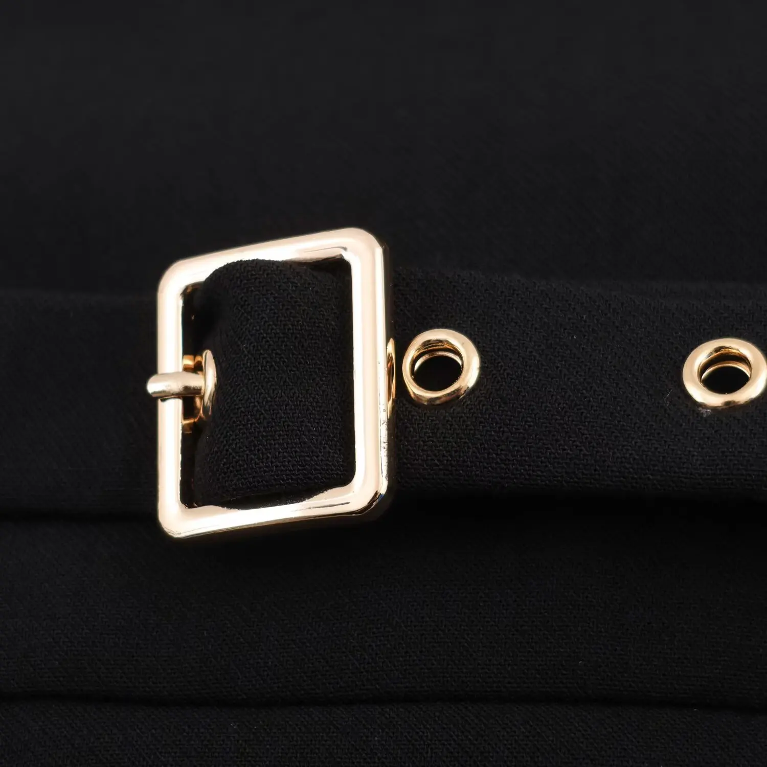 Womens Elegant Black Mini Dress Female Fashion Spring Autumn New Double-Breasted Vest Dresses With Belt French Party Short Dress