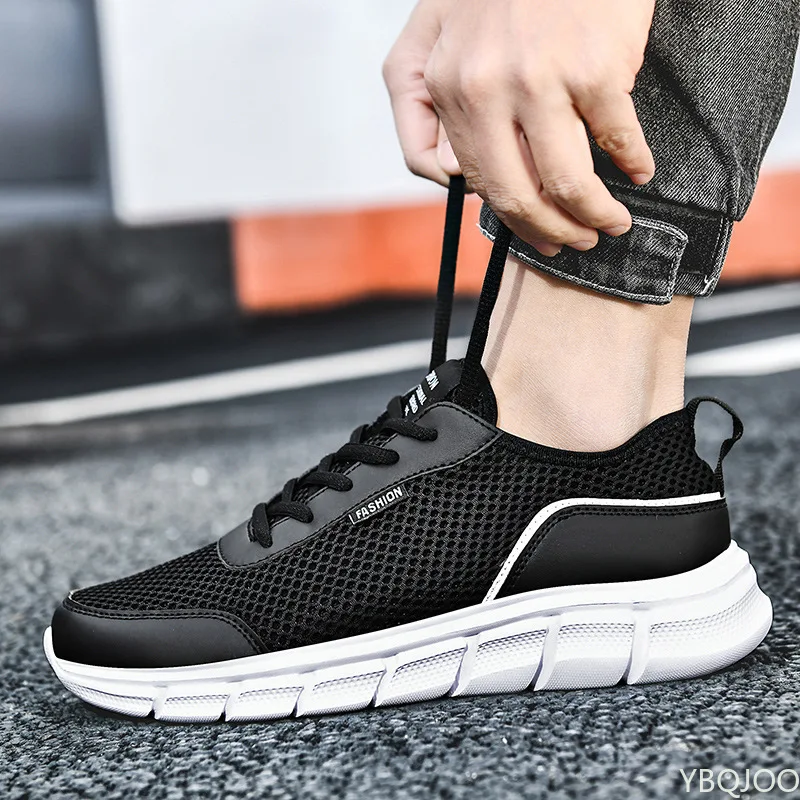 

2022 Fashion Men Sneakers Mesh Casual Shoes Lac-up Mens Shoes Lightweight Vulcanize Shoes Walking Sneakers Zapatillas Hombre