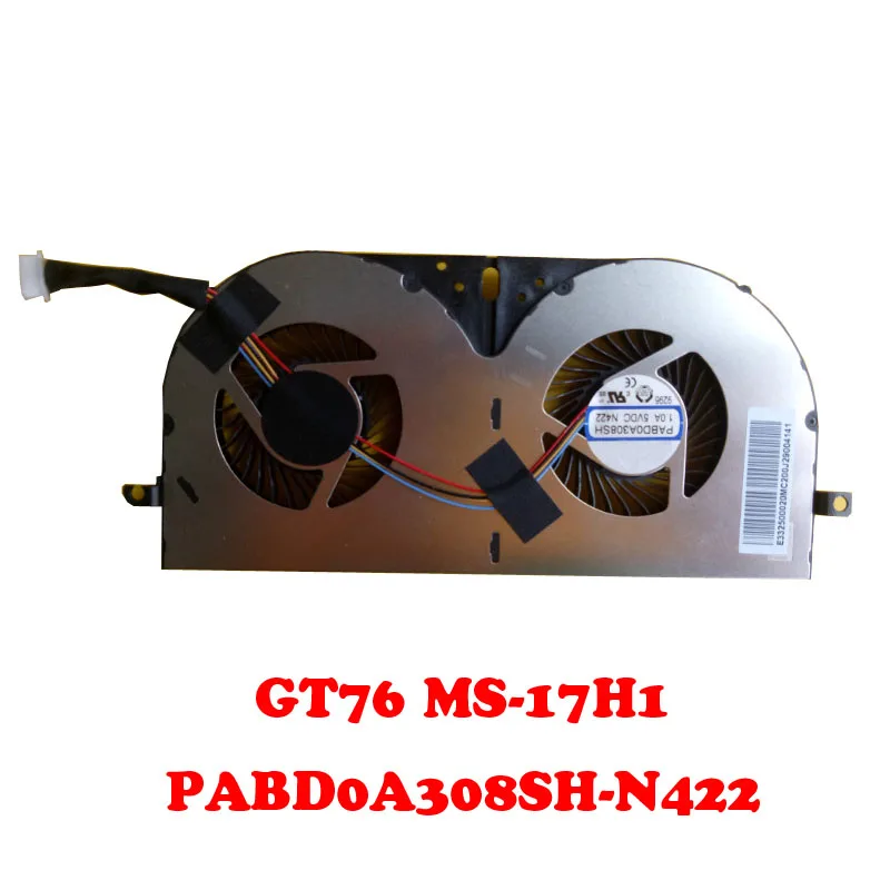 Вентилятор для ноутбука MSI GT76 MS-17H1 DC5V 0.9A 8PIN PABD0A308SH N422 E332500010MC200 4PIN Новый