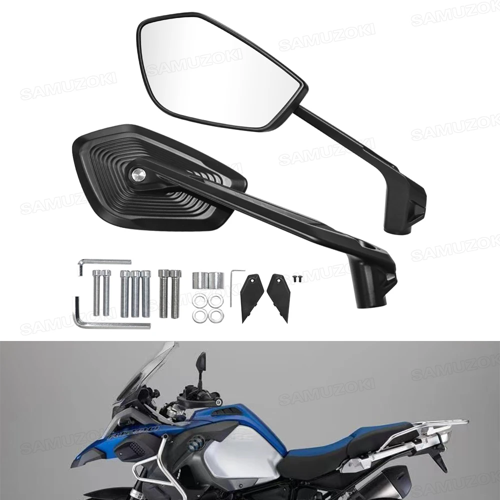 Specchietti Moto Per BMW F750GS F850GS F900R F900XR GS ADV F900 XR Specchietti Retrovisori Laterali In Alluminio 2024 Specchietto Retrovisore Per Motociclette Specchietti Manubrio Moto(Black CNC