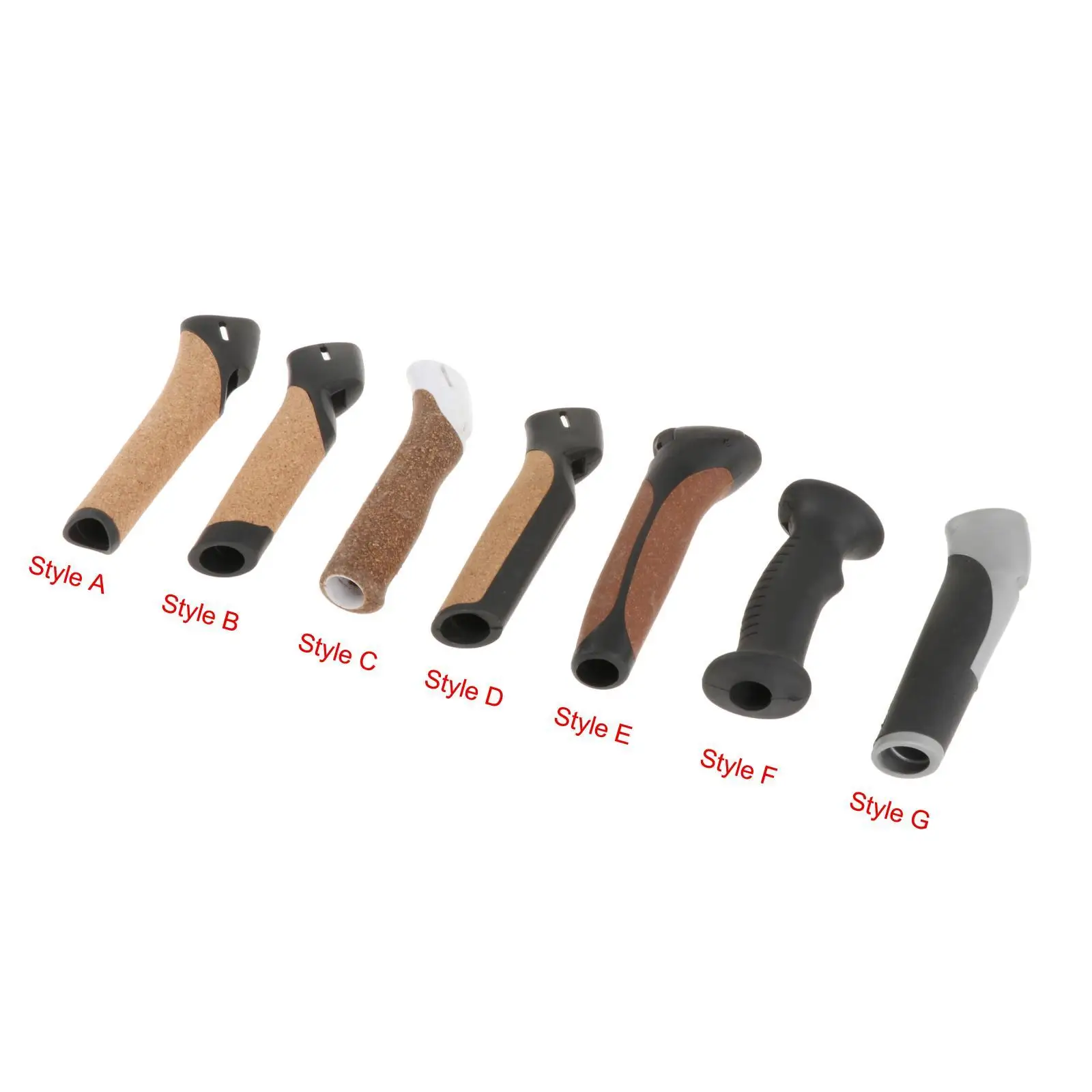 Trekking Rod Grip Replacement Hiking Pole Grips Shockproof Non-Slip Hiking Pole
