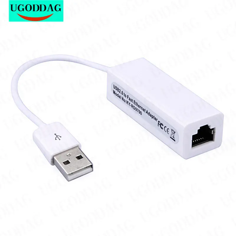 Scheda Di Rete Portatile Da Usb 2.0 A Rj45 10/100Mbps Adattatore Lan Ethernet Da Usb A Rj45 Per Pc Notebook Windows Xp 7 8