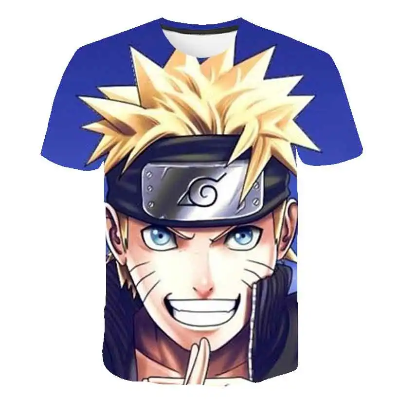 Anime naruto masculino roupas equipe sharingan camiseta algodão manga curta  o pescoço moda streetwear t camisas roupas - AliExpress