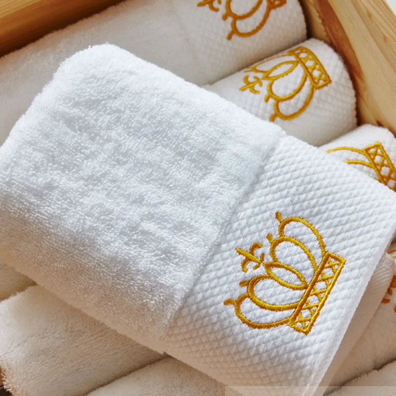 Embroidered Crown Bath Towel 5stars Hotel Towels 100% Quality Towel Set Washcloths towels bathroom large Face Towel Bath