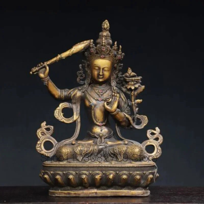 

Бытовая бронзовая инкрустированная статуя Будды Bodhisattva