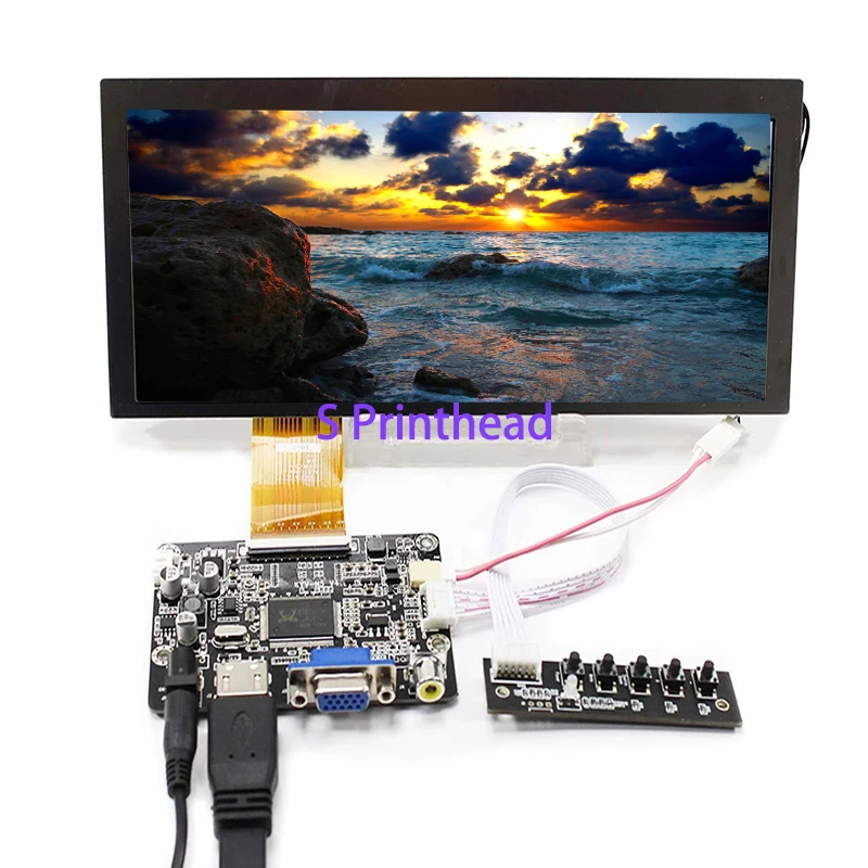 

8.8 inch Stretched Bar Display 1280x480 CLAA088WA01XN Panel HDMI Screen TFT LCD Industrial Modules for Car Navigation Automotive