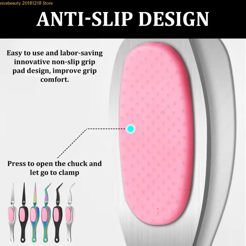 Craft Tweezers Crossing Lock Tweezers Stainless Steel Gripping Reverse Grip for Craft Beading and Projects
