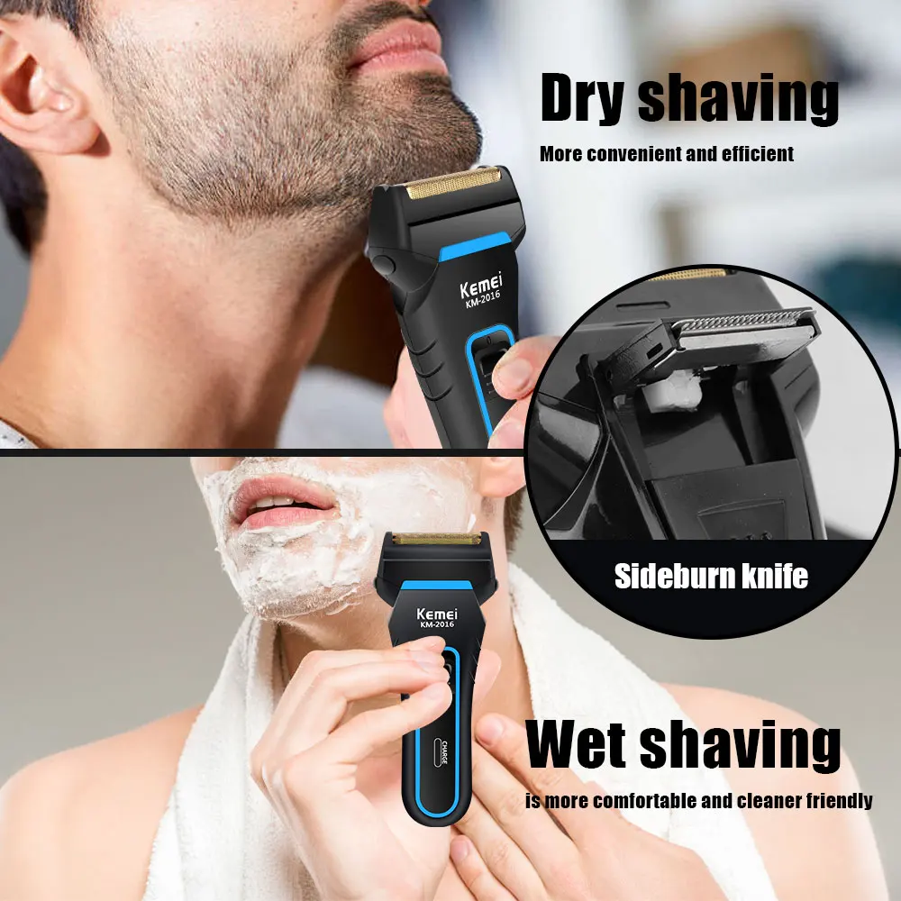 KEMEI KM-2016 ثلاثية الأبعاد ABS ماكينة حلاقة كهرب...