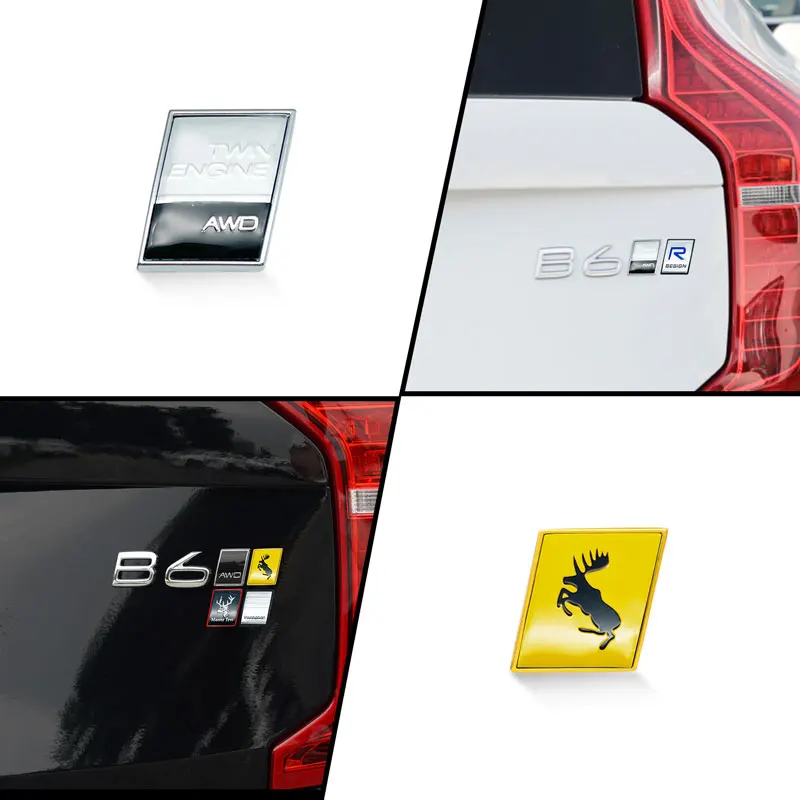 Auto Embleem Teken voor Volvo XC60 2022 2023 2024,Front Grille Voorgrille Radiatorgrill Logo Badge Stickers Sign Decals Sport Zwart 3D ABS Metaal Auto Decoratieve Accessoires,With camera