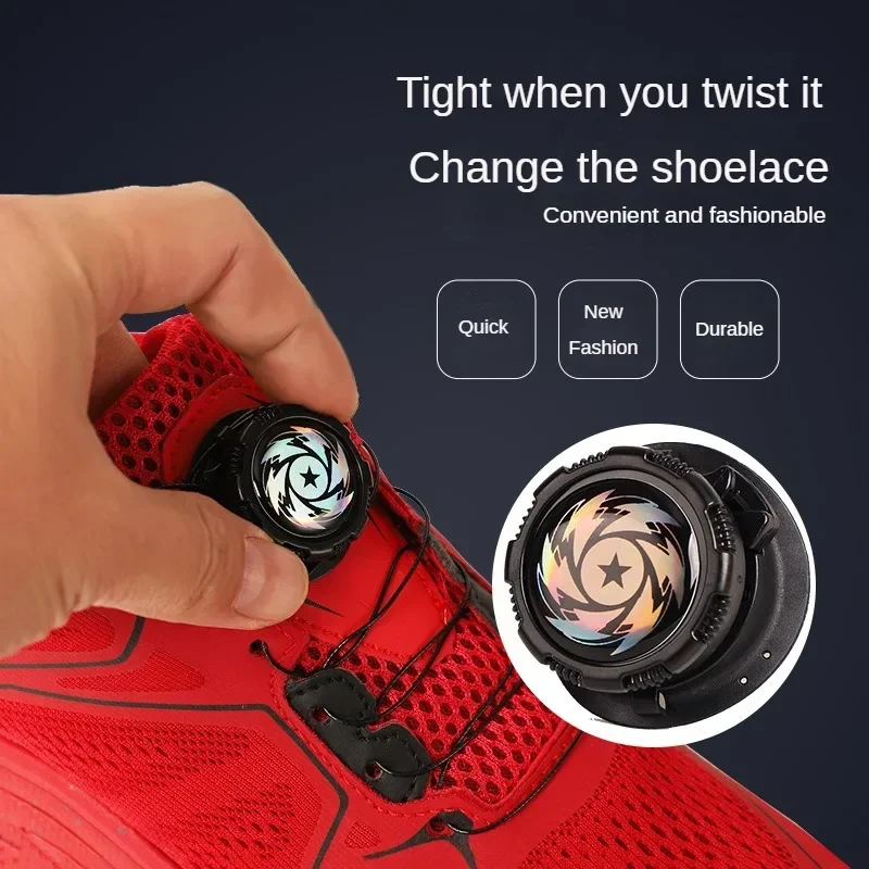 Shoe Laces Metal Wire Laces Rotating Automatic Buckles Rope Sneaker Shoe Laces Easy No Tie Shoe Quick Lock Shoestrings Child Unisex
