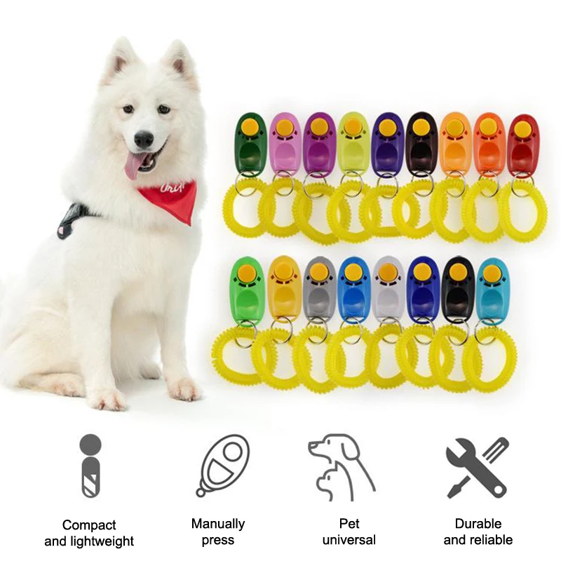 Portable Dog Training Whistle Clicker Dog Clicker Toys Pet Training Pet Supplies Sound Trainer Tools