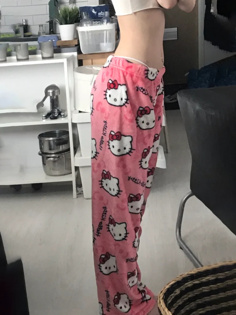 Hello Kitty ユニセックス パジャマ Mサイズ アニメナイトサンリオハローキティパジャマパンツ、ユニセックス