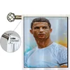 Window Kitchen Curtains for Living Room 2 Pieces Blackout Curtains Door Curtain Cristiano Ronaldo Partition Bedroom Decoration 5