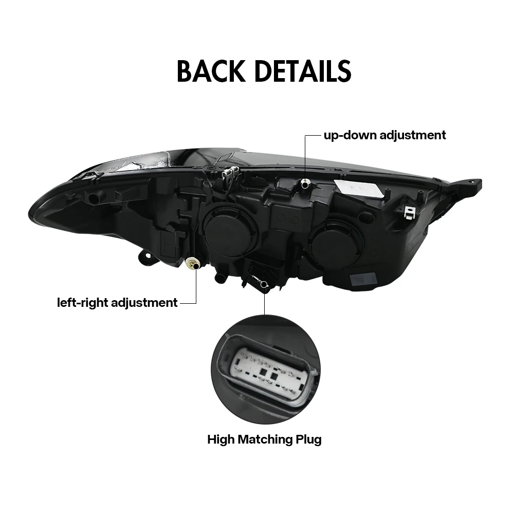 DRL LED Projektor Objektiv Scheinwerfer Montage Für Für Ford Mondeo Fusion 2013 2014 2015 2016, LED Scheinwerfer – Detail 6