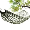 Outdoor Camping Hammock Portable Net Swing /Tree Straps, Single or Double Mesh Nylon Hammock for Outside, Hiking, and Travel 1