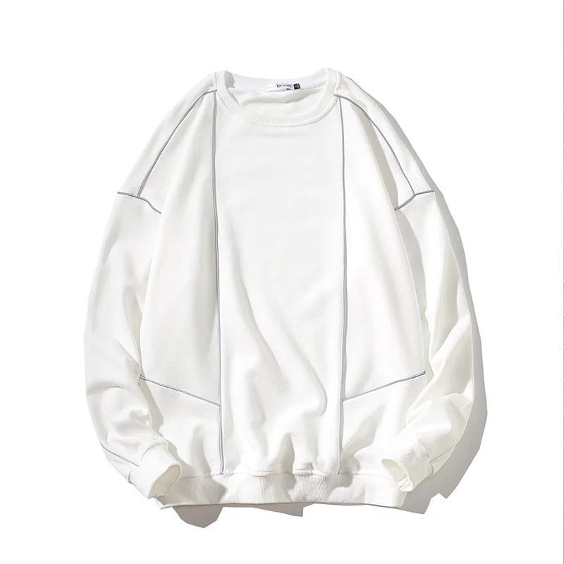 

Men's Sweater New Autumn/Winter Fleece-Lined Thick round Neck Men's Coat Spring and Autumn Top