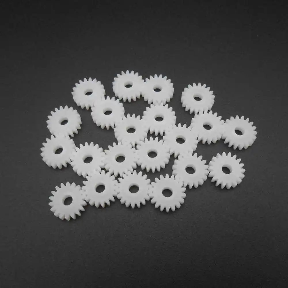 20Pcs/Lot X 0.5M 0.5 Modulus 18T 18 Teeth Plastic Spur Cylinder Gear Pinion Tooth=18 Bore Hole Aperture 3MM 2.95MM 3A Model 183A