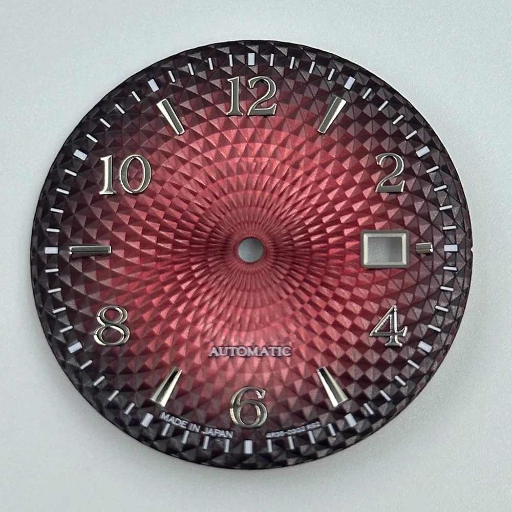 New Style 35mm Radial Fish Scale Texture Watch Dial Suitable