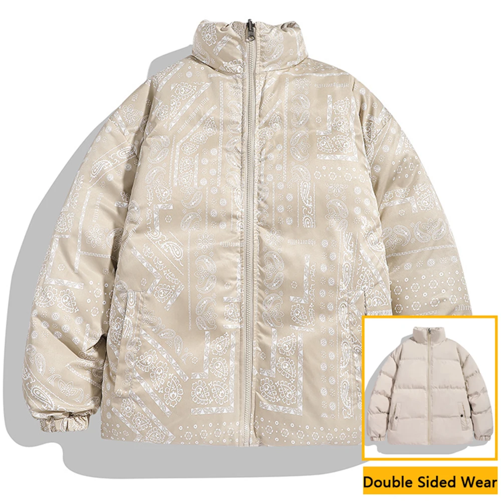 Winter Jacket Men Reversible Parkas Thicken Warm Coat Mens Streetwear Jackets Parka Women Fashion Outwear Coats Oversize 23 down jacket puffer jacket parka coat parkas coat