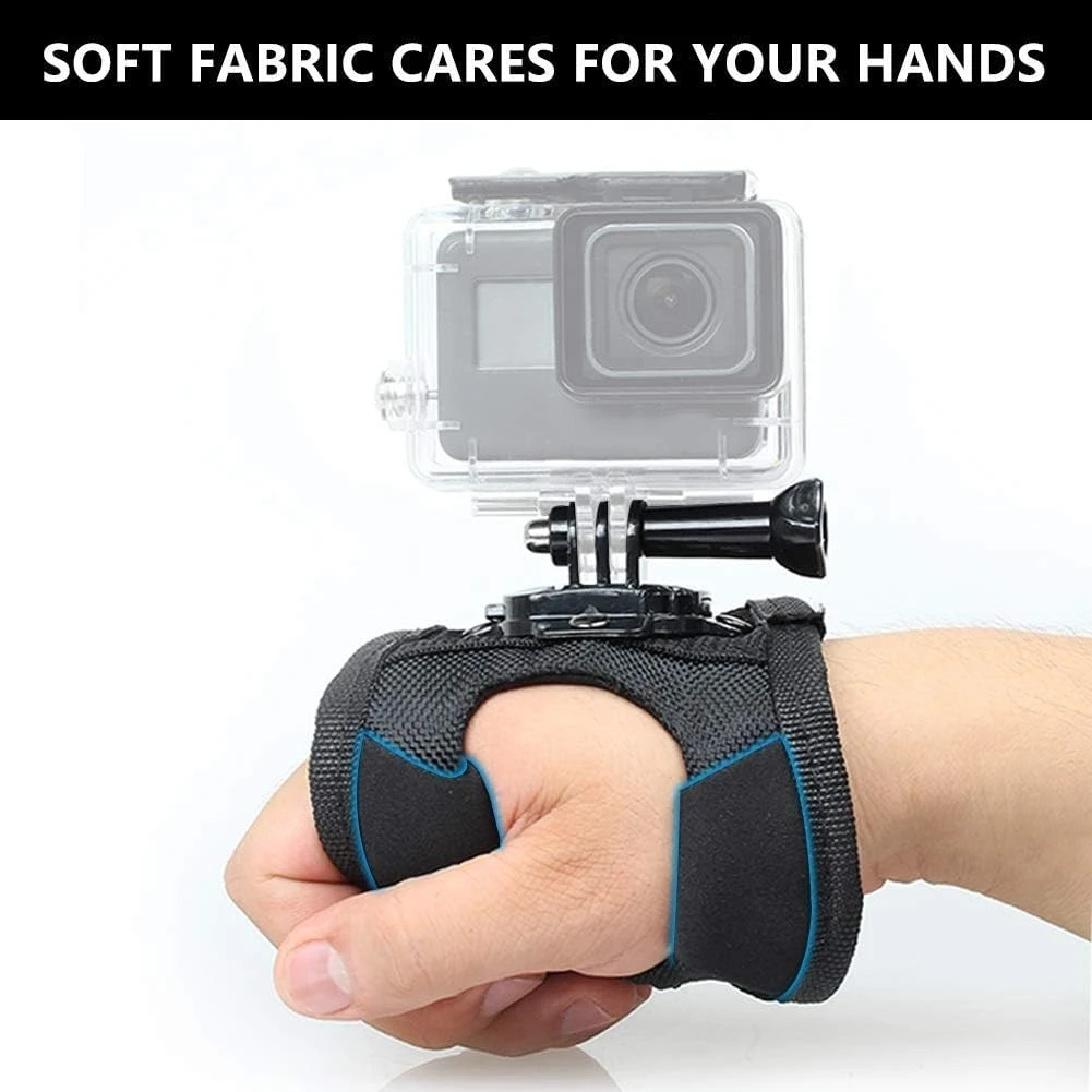 Action Camera Accessory 360&deg; Rotation Glove Wrist Strap for GoPro and DJI