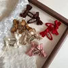 New Baby Hair Clips  Autumn Winter Leaf Color Series Cotton Belt Bow Children's BB Clips Bangs Hairclips Side Hair Accessory 2