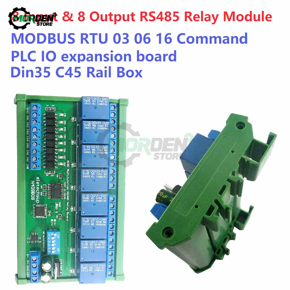 modulo de rele rs485 modbus rtu placa 03