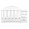 4-in-1 Convertible Crib and Changer Combo in White 6