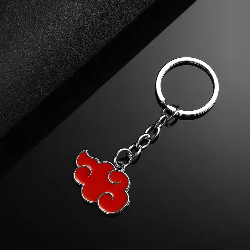 Colar Anime Naruto Pingente Dog Tag Símbolo Nuvem Akatsuki