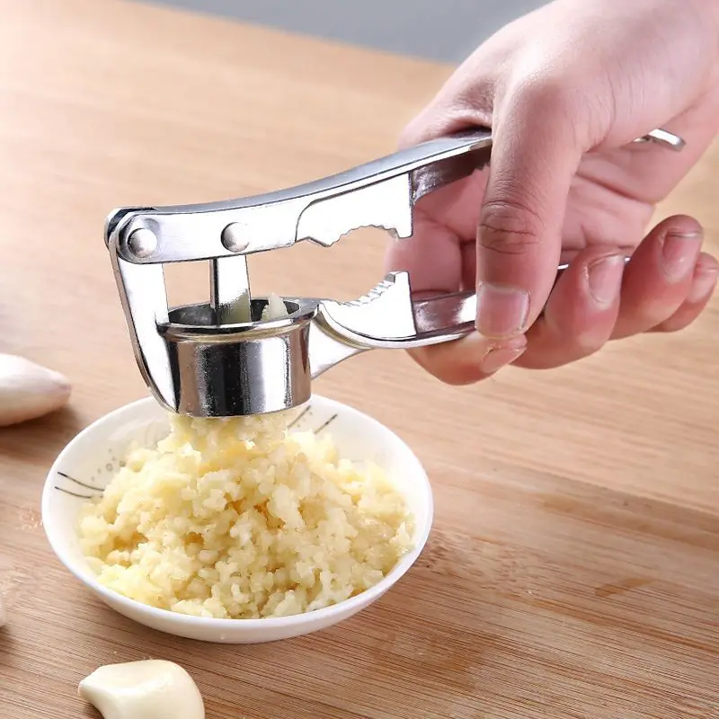 Stainless Steel Garlic Press Mincer Multifunction Crusher Ginger