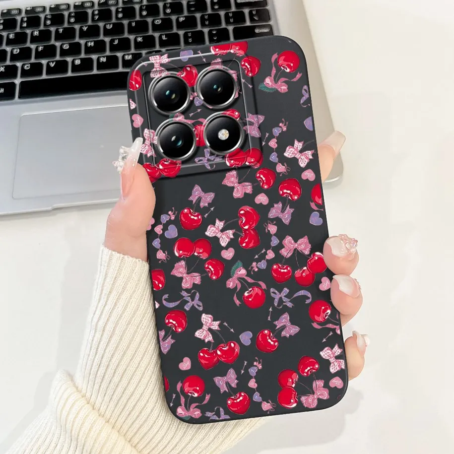 Popular Flower Design Soft Silicone Frosted Case with Camera Lens Protection