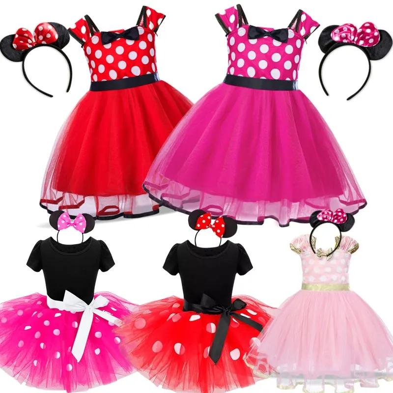  Disfraz de Minnie Mouse de Disney para niños pequeños, 2T :  Ropa, Zapatos y Joyería