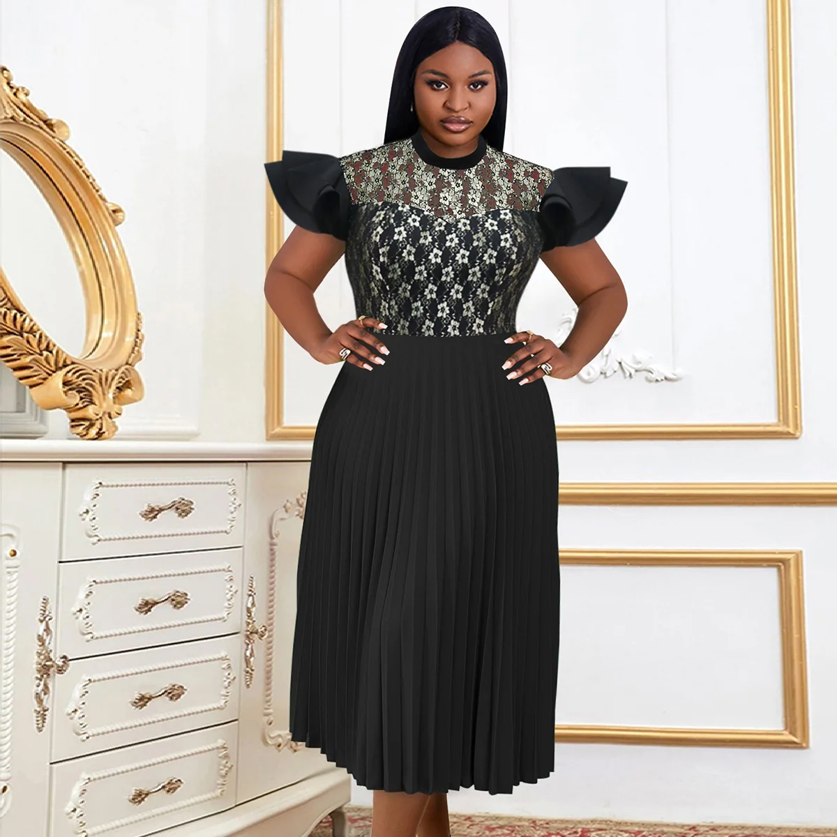 

African Dresses For Women Elegant Polyester Muslim Fashion Abayas Dashiki Robe Kaftan Long Maxi Dress Turkish Africa 2023 New