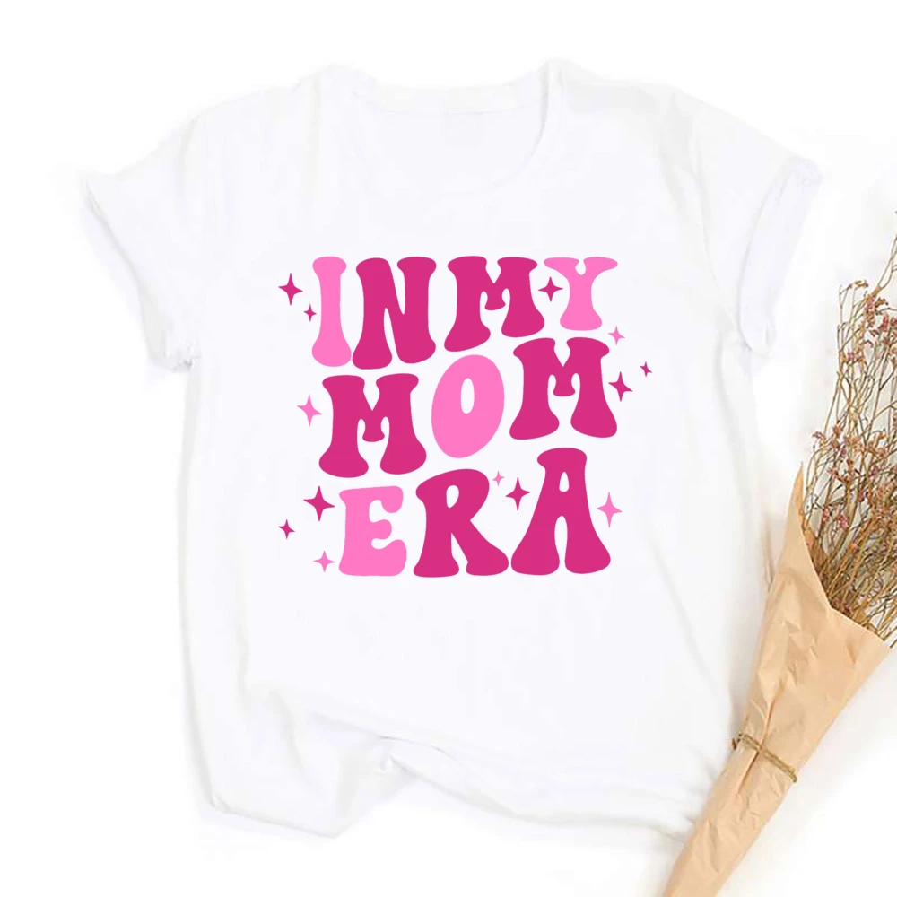 In My Mom Era Bedrucktes Shirt 'Mama Life' Kurzarm-T-Shirt Muttertags-Y2K-Oberteil Grafisches Damen-Sommer-T-Shirt Retro-Kleidung – Detail 14