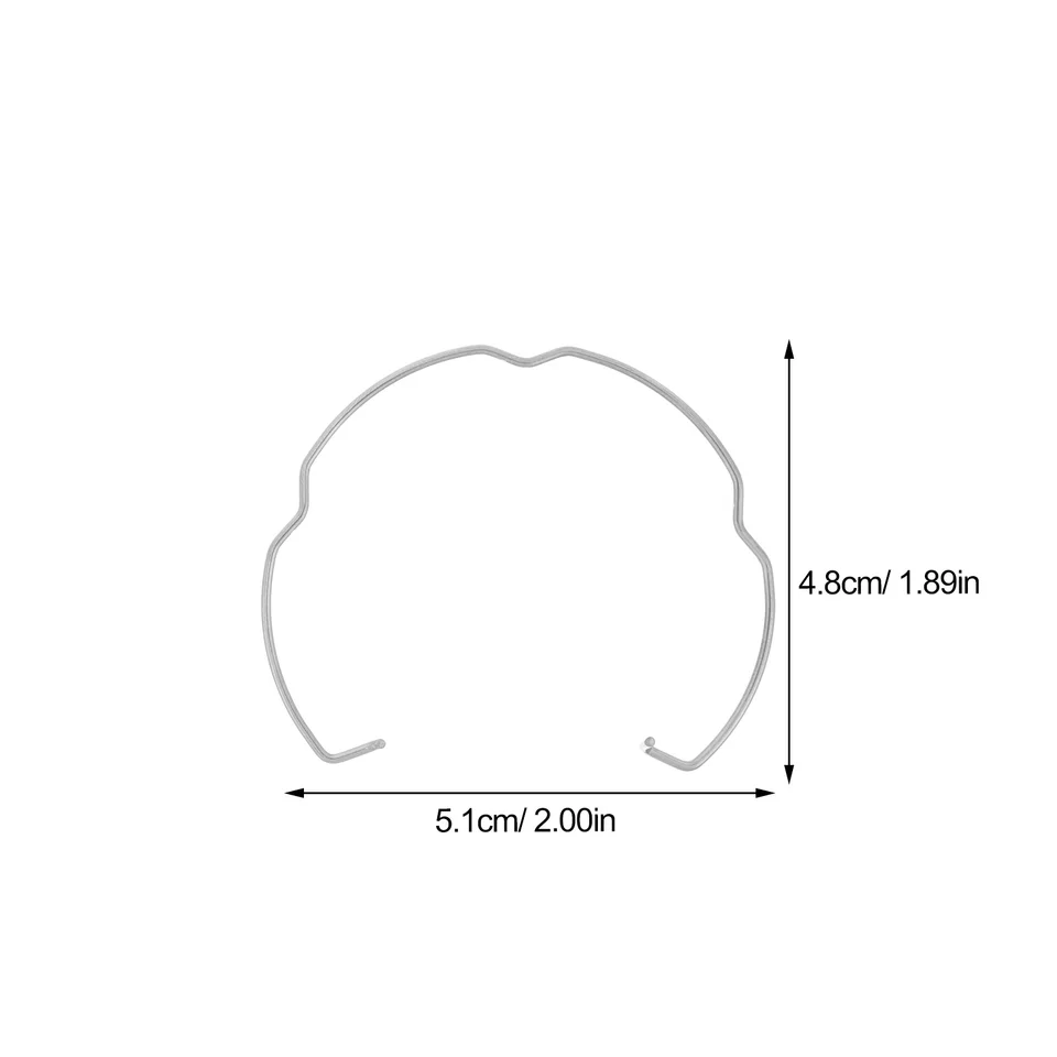 20Pcs Clips à Ressort De Retenue Pour Downlight Spot 50Mm Mr16 Gu10 Anneau En Acier Au Manganèse Boucle Lampe Accessoires D'éclairage Boucle Fixe