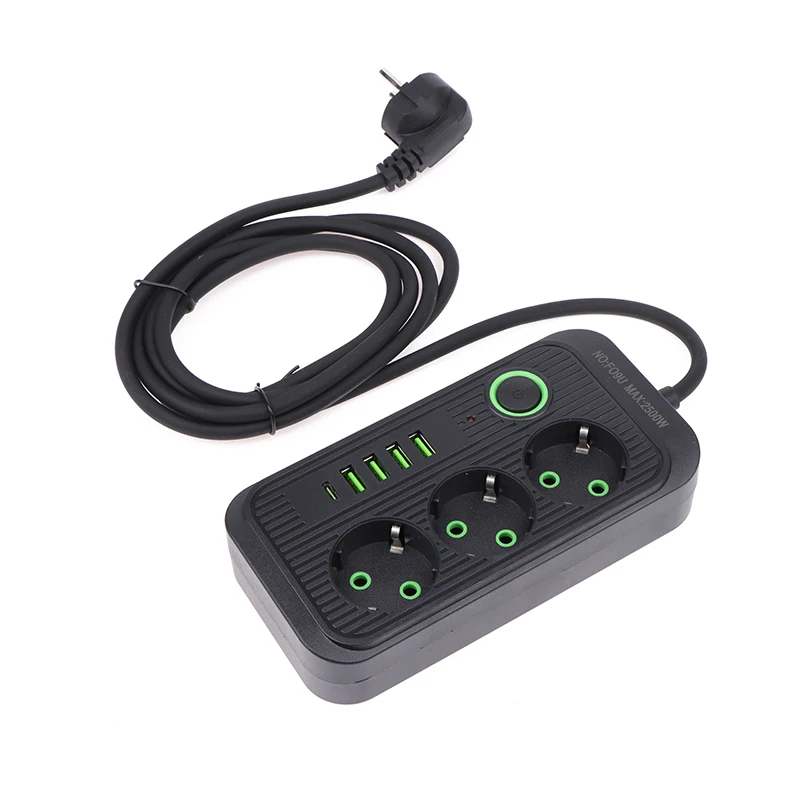 EU ÷ AC ܼƮ Ƽ  ͽټ ڵ  Ƽ, USB C Ÿ   Ʈũ   , 2m