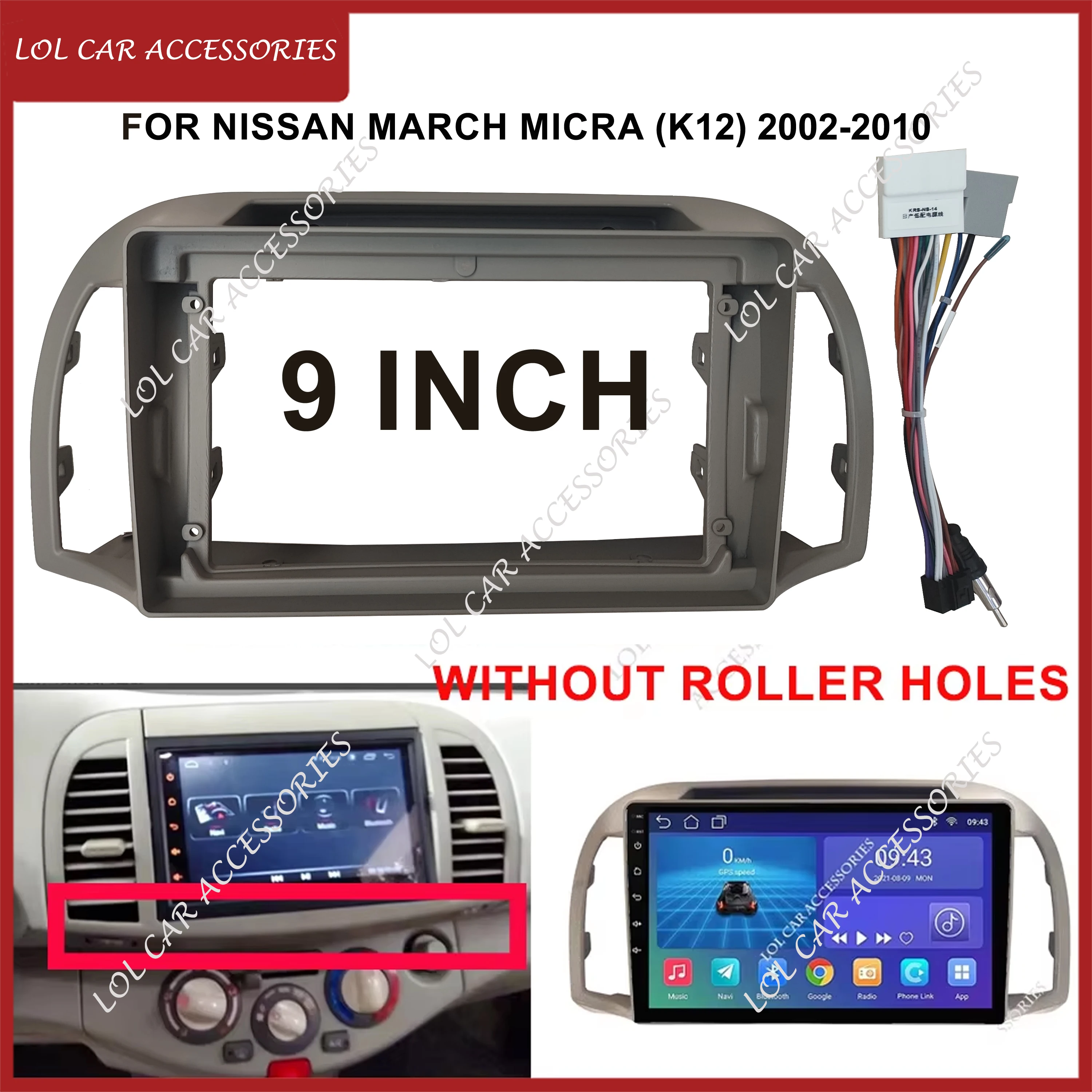 CAMECHO Android 13 Autoradio per Nissan MICRA 3 K12 2002-2009 con