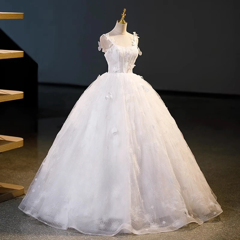 

Ashely Alsa Luxury Princess Quinceanera Dresses Floral Lace Up Birthday Party Prom Gown Bride Vestido De Noiva Robe De Mariee