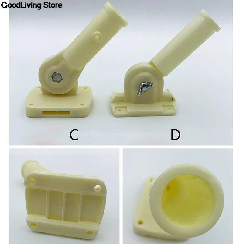 1PC Wall Flagpole Plastic Wall Mounting Flag Pole Holder Bracket For Flags 15*6cm Windsock Base Flagpole Accessories