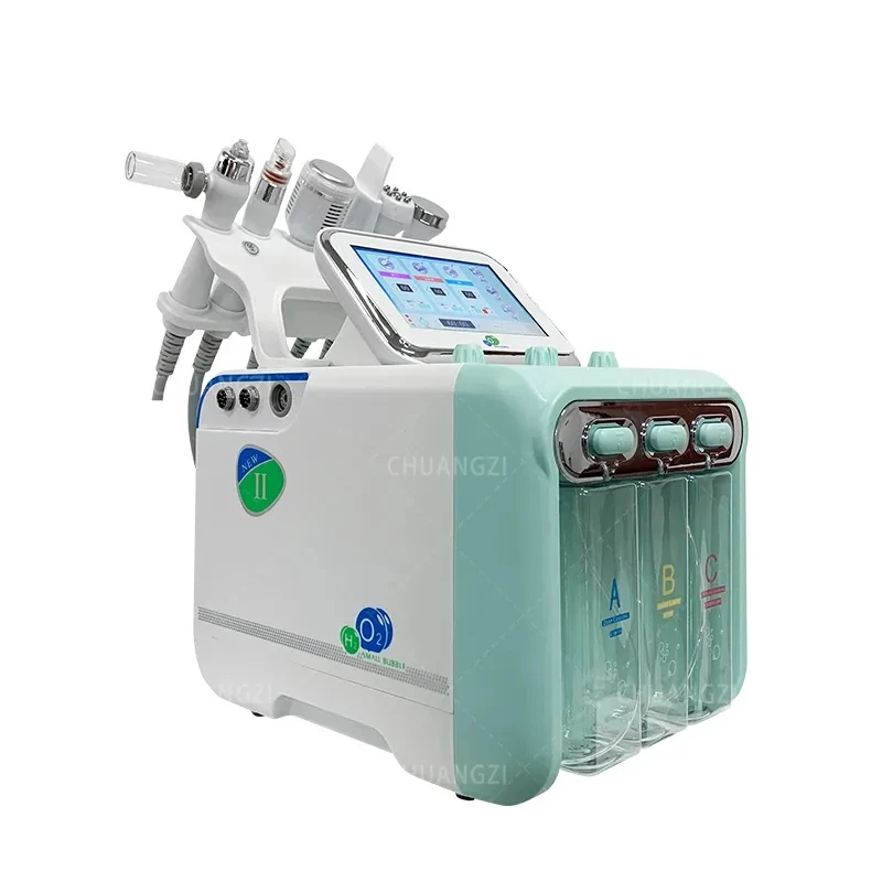 Hydrogen and Small Bubble Cleaning Device 6-in-1 Skin Comprehensive Management Injection Hydration Black Absorption Beauty