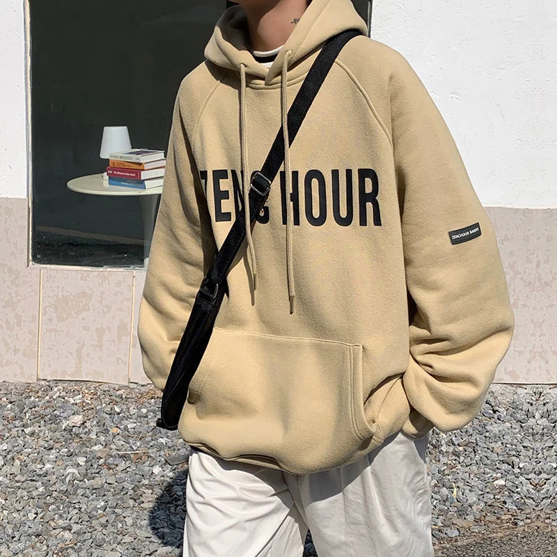 

Мужские повседневные толстовки в стиле Харадзюку С буквенным принтом, модные мужские толстовки с капюшоном на осень и зиму, женские мужские пуловеры в Корейском стиле